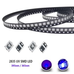 2835 3528 SMD UV Purple Light Chip Lamps Ultraviolet 0.5W 0.2W 395nm 365nm LED Light Emitting Diode LED Bulb