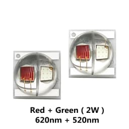 10pcs Dual Color High Power LED Chip 3535 2W 2x1W Bicolor Beads White Yellow Warm White Red Green Blue UV For Bicyle Car Light