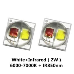 10pcs Dual Color High Power LED Chip 3535 2W 2x1W Bicolor Beads White Yellow Warm White Red Green Blue UV For Bicyle Car Light