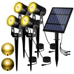 3000K/6000K/RGB Solar LED Light Outdoor Solar Spotlight Solar Garden Light Outdoor IP65 Waterproof Solar Power Light Wall Light