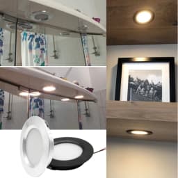 Mini LED Downlight DC12V 24V Ultra-Thin 3W 5W Embedded Room Decor Small Spotlight Ceiling Kitchen Bathroom Camping Vehicle Light