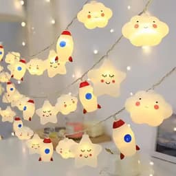 1.5M/10LED Rainbow Star Battery Box String Light String Children's Room Night Market Stall Festive Decoration Lights