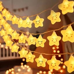 1.5M/10LED Rainbow Star Battery Box String Light String Children's Room Night Market Stall Festive Decoration Lights