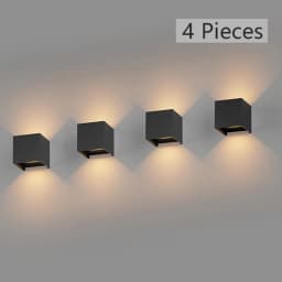MARPOU Led Wall Lamp Outdoor/ Indoor Waterproof IP 65 Surface Mounted LED Up and Down  Wall Light Porch Garden 9W AC 90-260V