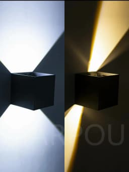 MARPOU Led Wall Lamp Outdoor/ Indoor Waterproof IP 65 Surface Mounted LED Up and Down  Wall Light Porch Garden 9W AC 90-260V