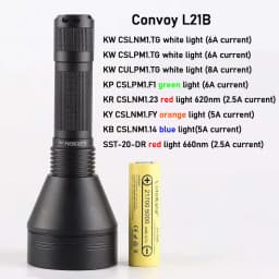 Convoy L21B Multi-option Flashlight High Power LED Torch Light