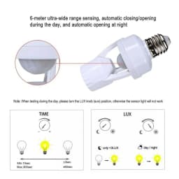 E27 Lamp Base Intelligent Light Bulb Switch MAX 60W Socket LED E27 Converter With PIR Motion Sensor Ampoule 100-240V
