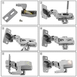 10pcs LED Motion Sensor Light Cupboard Closet Wardrobe Door Inner Hinge Night Lamp Battery Operated for Indoor Lighting