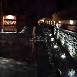 Solar Hedge Light 6LED Half Round Ladder IP65 Waterproof Courtyard Garden Balcony Wall Lamp Induction Decoration Lighting Bright