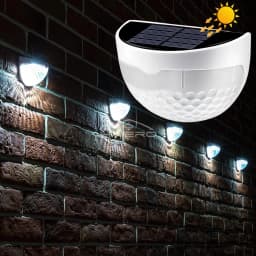 Solar Hedge Light 6LED Half Round Ladder IP65 Waterproof Courtyard Garden Balcony Wall Lamp Induction Decoration Lighting Bright