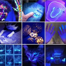 3-in-1 White Yellow UV 365nm LED LCD Flashlight USB Rechargeable Jewelry Jade Stone Pet Stains Marker Ore Money Scorpion Light