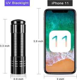 UV Flashlight 395-400nm Black Light Flashlight Ultraviolet Lamp UV Torch UV Light Detector for Pet Urine Stain Dry Stain