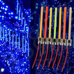 LED COB Meteor Shower Flowing Water Lamp DC3V 117mm LED Filament Diode Incandescent Light Accessories Festival Decor Light DIY