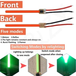 LED COB Meteor Shower Flowing Water Lamp DC3V 117mm LED Filament Diode Incandescent Light Accessories Festival Decor Light DIY