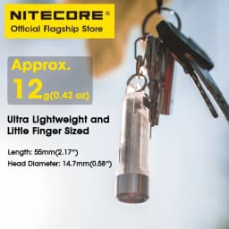 NITECORE TIKI Multi-Light Source USB-C Charge Portable EDC Camping Flashlight APC UV Mini Keychain Light Warning Signal Flashing