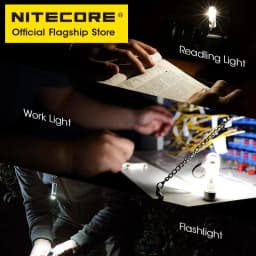 NITECORE TIKI Multi-Light Source USB-C Charge Portable EDC Camping Flashlight APC UV Mini Keychain Light Warning Signal Flashing