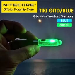 NITECORE TIKI Multi-Light Source USB-C Charge Portable EDC Camping Flashlight APC UV Mini Keychain Light Warning Signal Flashing