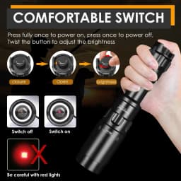 UniqueFire 1605 T38 Vcsel940 Vcsel850 IR LED FlashLight Dimmer Swtich Indicator USB C Rechargeable 18650 Torch Max.1500 Meters