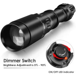 UniqueFire 1605 T38 Vcsel940 Vcsel850 IR LED FlashLight Dimmer Swtich Indicator USB C Rechargeable 18650 Torch Max.1500 Meters