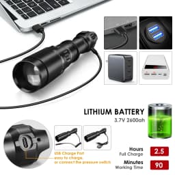 UniqueFire 1605 T38 Vcsel940 Vcsel850 IR LED FlashLight Dimmer Swtich Indicator USB C Rechargeable 18650 Torch Max.1500 Meters