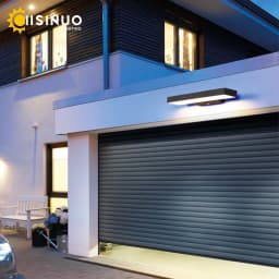 LED Dusk to Dawn Motion Sensor Outdoor Lights Modern Exterior Wall Sconces Black Outside Lamp for House Enteryway Garage Balcony
