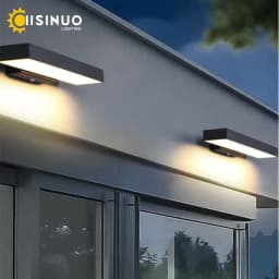 LED Dusk to Dawn Motion Sensor Outdoor Lights Modern Exterior Wall Sconces Black Outside Lamp for House Enteryway Garage Balcony