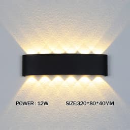 LED Wall Lamp Waterproof Outdoor Wall Light Porch/Garden/Bedroom Indoor Modern Nordic Sconce Luminaire 2/4/6/8/10/12W AC85-265V