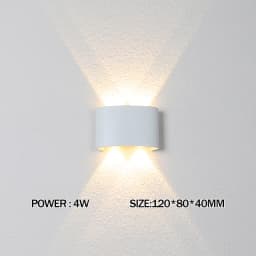 LED Wall Lamp Waterproof Outdoor Wall Light Porch/Garden/Bedroom Indoor Modern Nordic Sconce Luminaire 2/4/6/8/10/12W AC85-265V