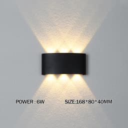 LED Wall Lamp Waterproof Outdoor Wall Light Porch/Garden/Bedroom Indoor Modern Nordic Sconce Luminaire 2/4/6/8/10/12W AC85-265V