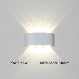LED Wall Lamp Waterproof Outdoor Wall Light Porch/Garden/Bedroom Indoor Modern Nordic Sconce Luminaire 2/4/6/8/10/12W AC85-265V