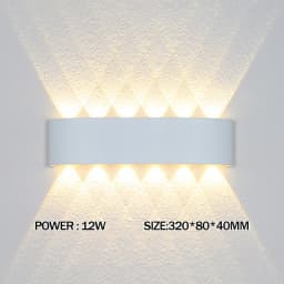 LED Wall Lamp Waterproof Outdoor Wall Light Porch/Garden/Bedroom Indoor Modern Nordic Sconce Luminaire 2/4/6/8/10/12W AC85-265V