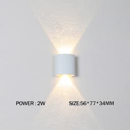 LED Wall Lamp Waterproof Outdoor Wall Light Porch/Garden/Bedroom Indoor Modern Nordic Sconce Luminaire 2/4/6/8/10/12W AC85-265V