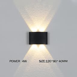 LED Wall Lamp Waterproof Outdoor Wall Light Porch/Garden/Bedroom Indoor Modern Nordic Sconce Luminaire 2/4/6/8/10/12W AC85-265V