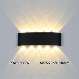 LED Wall Lamp Waterproof Outdoor Wall Light Porch/Garden/Bedroom Indoor Modern Nordic Sconce Luminaire 2/4/6/8/10/12W AC85-265V