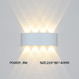LED Wall Lamp Waterproof Outdoor Wall Light Porch/Garden/Bedroom Indoor Modern Nordic Sconce Luminaire 2/4/6/8/10/12W AC85-265V