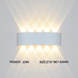 LED Wall Lamp Waterproof Outdoor Wall Light Porch/Garden/Bedroom Indoor Modern Nordic Sconce Luminaire 2/4/6/8/10/12W AC85-265V