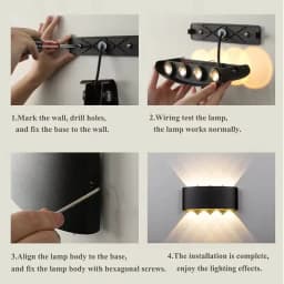 LED Wall Lamp Waterproof Outdoor Wall Light Porch/Garden/Bedroom Indoor Modern Nordic Sconce Luminaire 2/4/6/8/10/12W AC85-265V