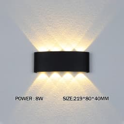 LED Wall Lamp Waterproof Outdoor Wall Light Porch/Garden/Bedroom Indoor Modern Nordic Sconce Luminaire 2/4/6/8/10/12W AC85-265V