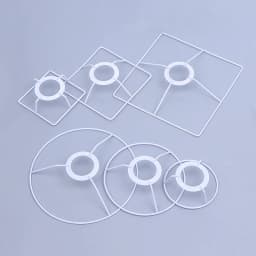 1Set Cylinder Vintage Lampshade Lamp Iron Lamp Frame Shade Accessories For E27 Lamp Socket Chandelier