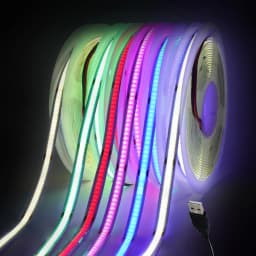 DC5V USB COB LED Strip Battery Power Flexible LED Strip Light 320LED High Density Linear Light with Adhesive Tape for Backlight