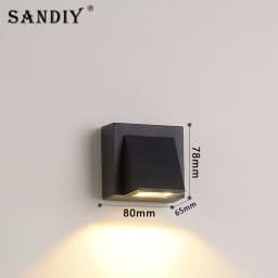 SANDIY Outdoor LED Garden Wall Lamp Up Down Light for House Decor Exterior Patio Porch Garage Gate Balcony Step Waterproof IP65