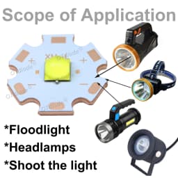 DC3V/6V/12V LED 20W XHP50 XHP50.2 second generation 5050 SMD COB Diode Beads Cold Neutral White 6500K 4500K Head/Flashlight