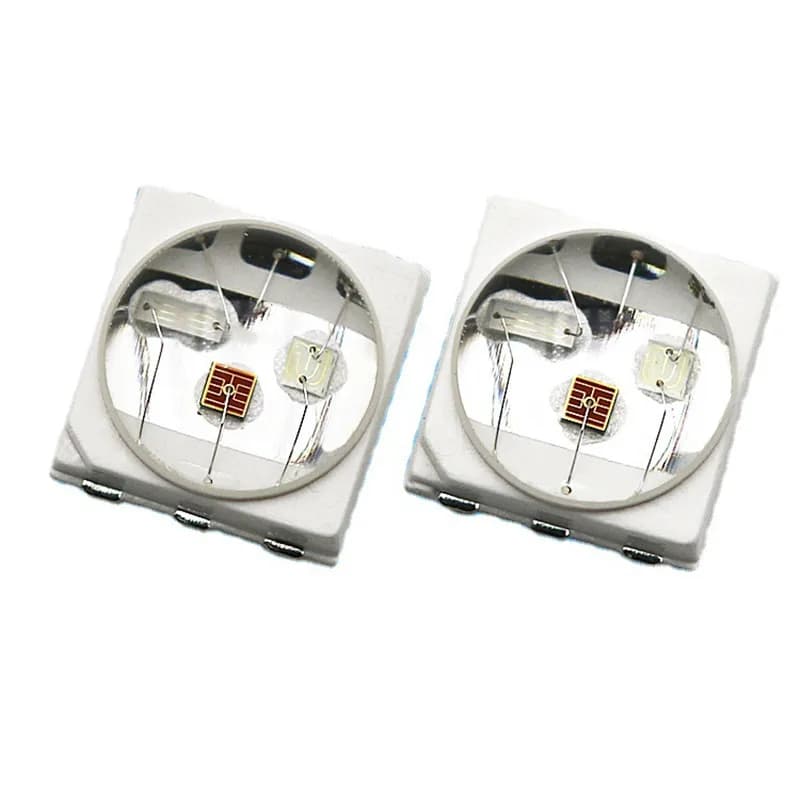 high power Top LED chip RGB 3535 SMD beads 1.5W 3W 3535 diodes Convex silicone lens colorful red green blue 50pcs