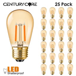 Plastics S14 Led Bulb E27 220V E26 110V Dimmer 2W Warm White Shatterproof Outdoor Vintage For String Light Garden Decoration