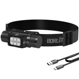 BORUiT HP340/HP350 LED Headlamp Type-C Rechargesble Powerful Headlight Waterproof Camping Fishing Head Torch Emergency Lantern