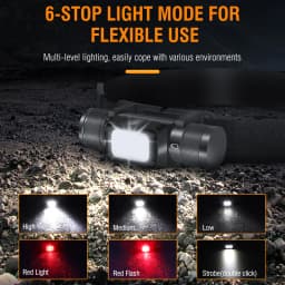 BORUiT HP340/HP350 LED Headlamp Type-C Rechargesble Powerful Headlight Waterproof Camping Fishing Head Torch Emergency Lantern