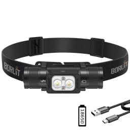 BORUiT HP340/HP350 LED Headlamp Type-C Rechargesble Powerful Headlight Waterproof Camping Fishing Head Torch Emergency Lantern