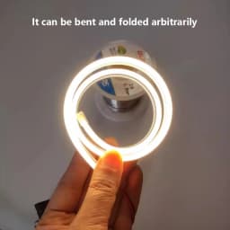 Narrow Silicon Gel LED Neon Tube Rope Lamp Flexible Linear Silicone Diffuser Channel Waterproof Cabinet Closet Car Decor Light