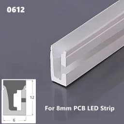 Narrow Silicon Gel LED Neon Tube Rope Lamp Flexible Linear Silicone Diffuser Channel Waterproof Cabinet Closet Car Decor Light