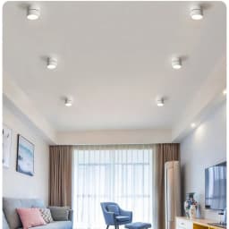 LED Circular Downlight SMD COB Spotlight Ceiling Light 7W 12W 15W 14W 24W 30W Dimmable Anti-glare 1-2 Head 85-265V Home Business